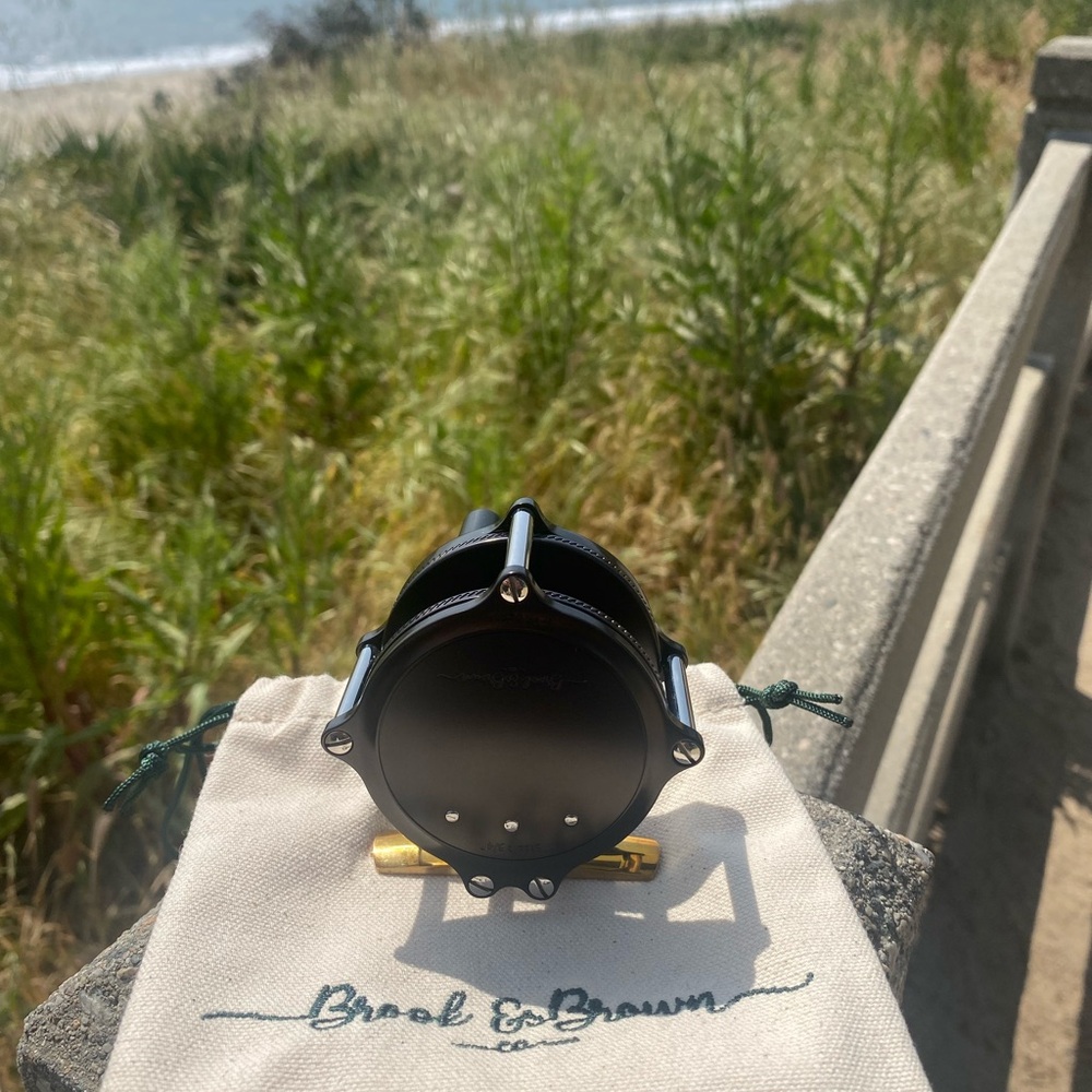 Black and Gold Fishing Reel